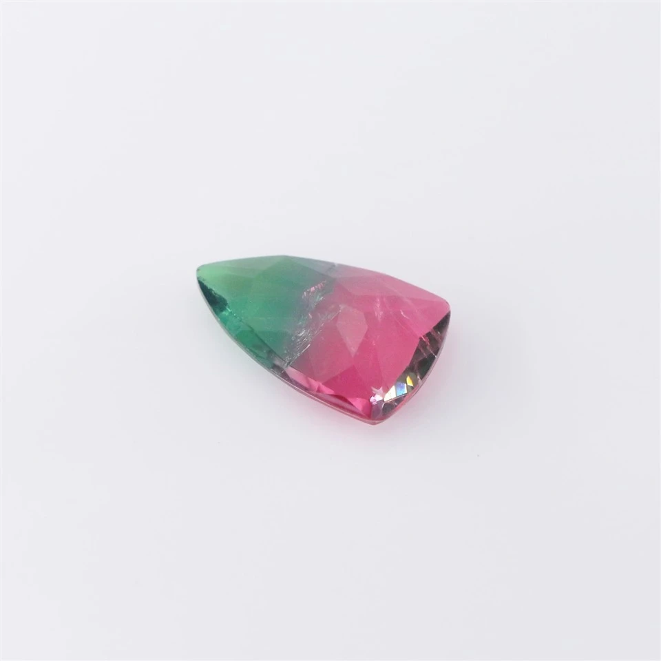 Trillion Cut Vibrant Green Pink Synthetic High Quality BX21 Fusion Stone factory